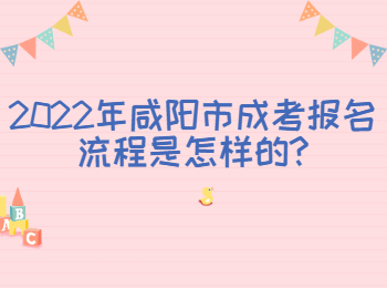 2022年咸阳市成考报名流程是怎样的