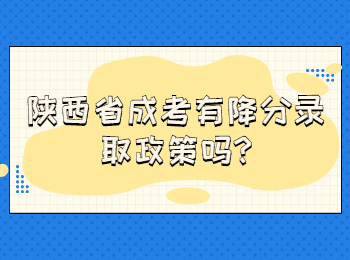 陕西省成考有降分录取政策吗